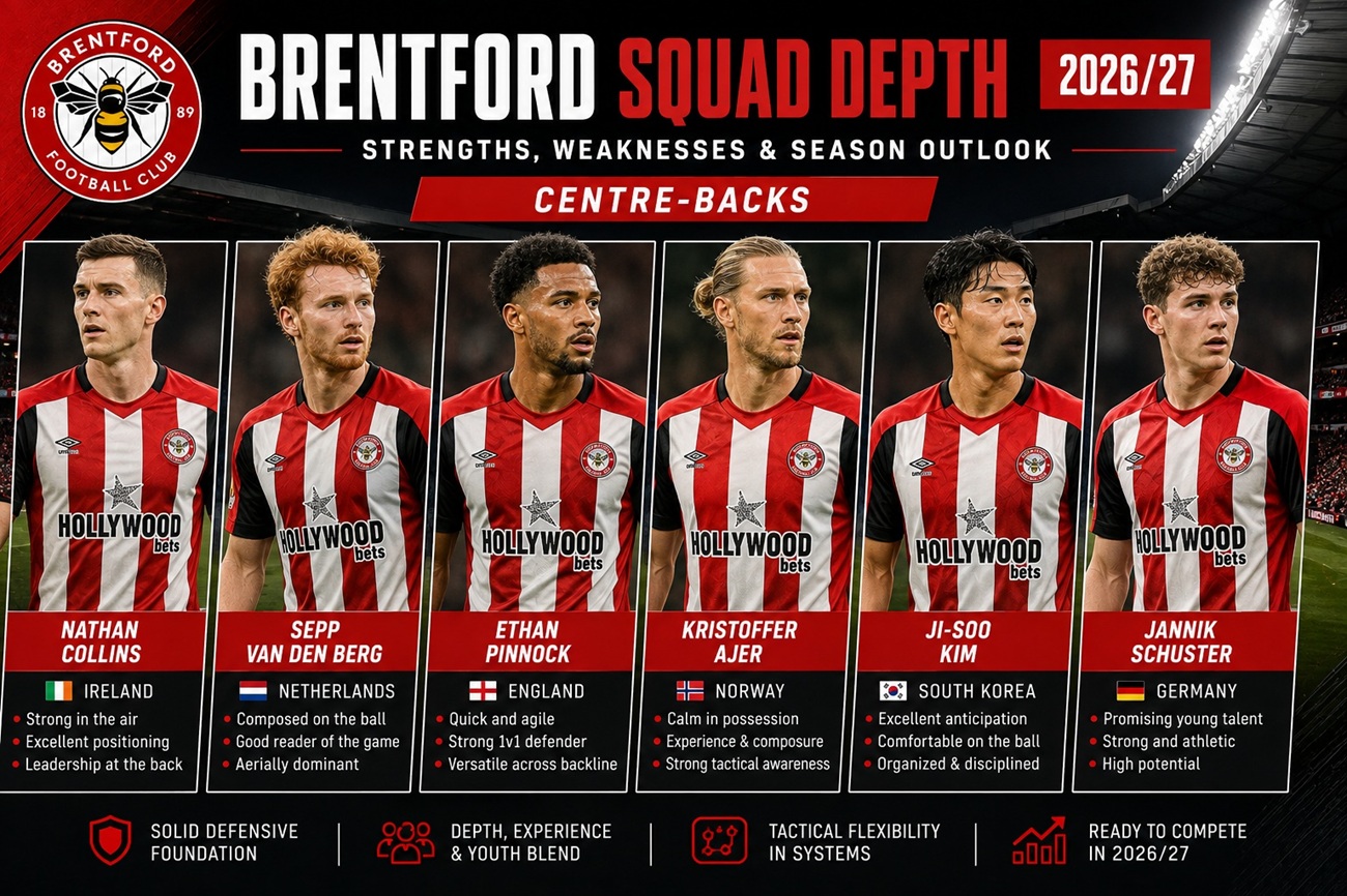Brentford Centre Backs 2026-27
