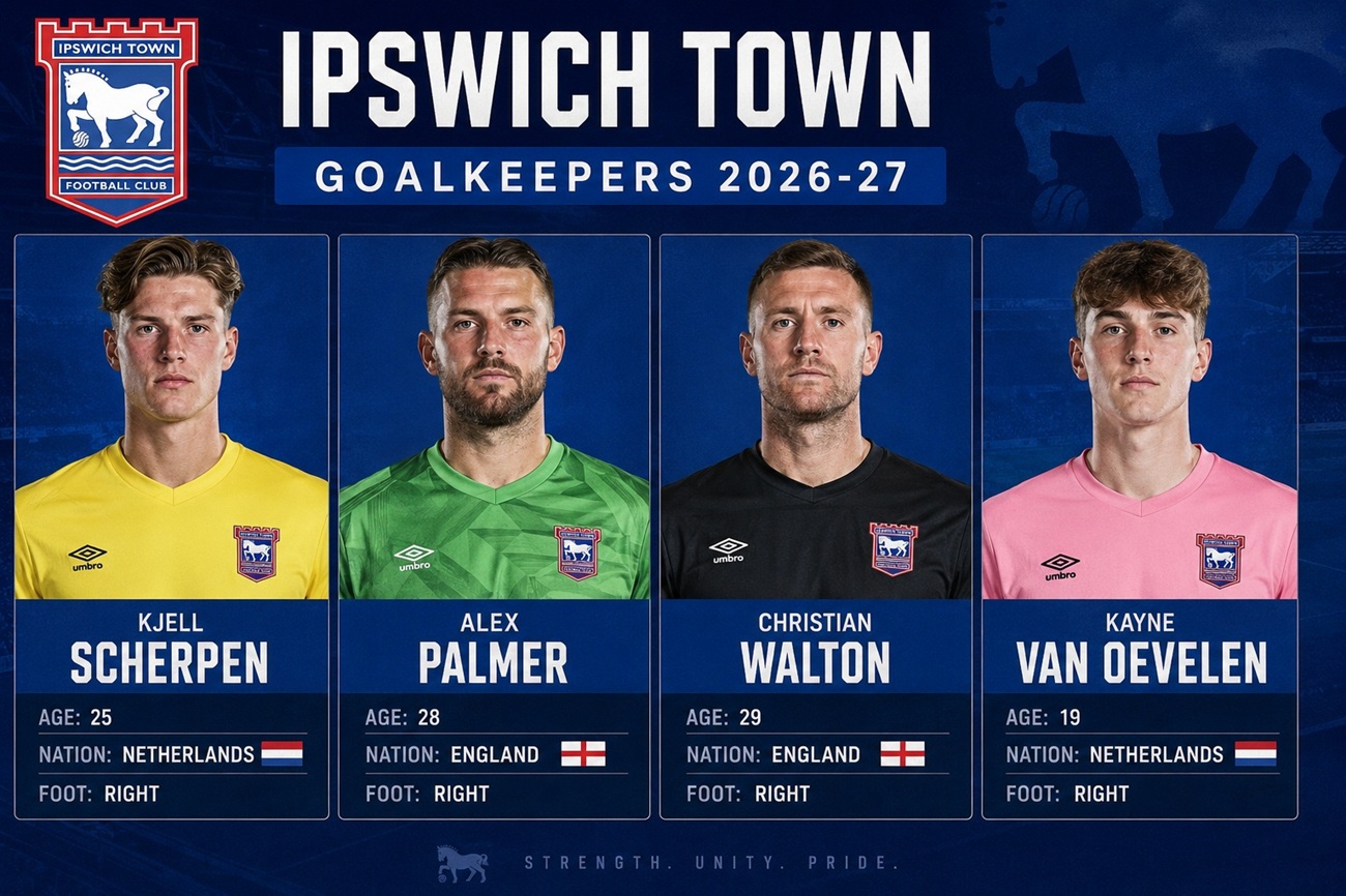 Ipswich Town GoalKeepers 2026-27